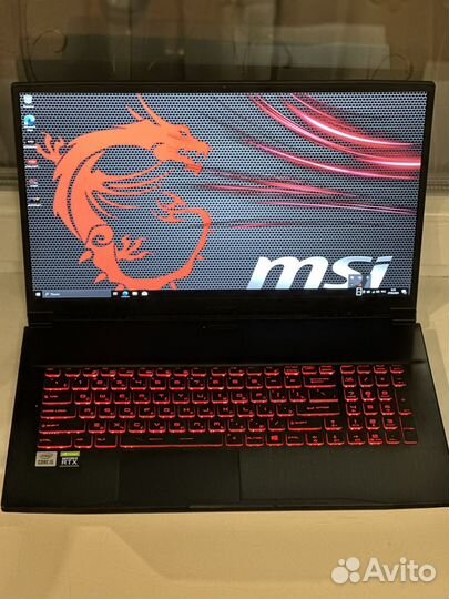 Игровой ноутбук msi 17.3 6 ядер/RTX3050