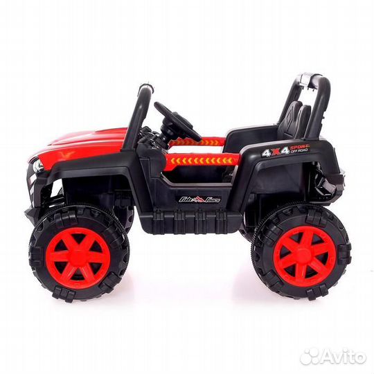 Электромобиль 'Квадроцикл', 2 мотора, цвет красный