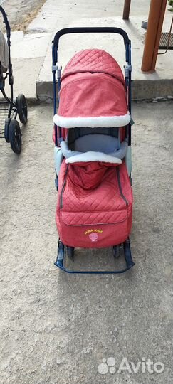 Детские санки коляска