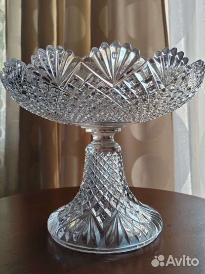 Хрустальная ваза Val Saint Lambert антиквариат