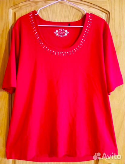 Блуза(бренд.Новая.Хлопок.Пог-63см