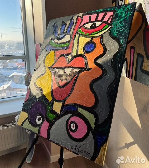 Интерьерная картина лофт 80 на 100