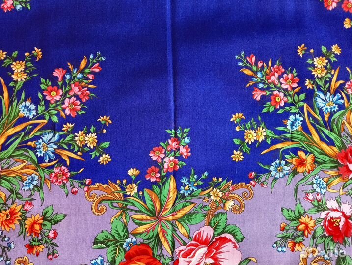 Павловопосадская шаль (платок) Рыжее лето