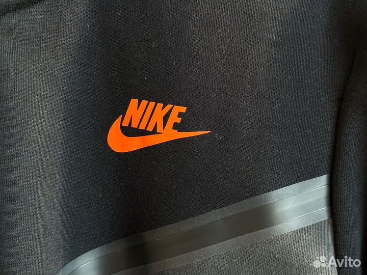 Jacket Nike Tech Fleece Dark Grey Orange