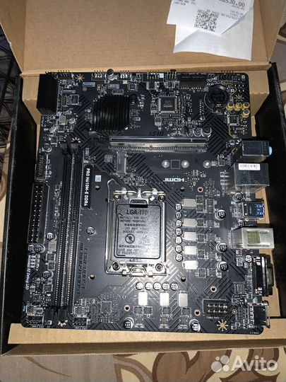 Материнская плата Msi pro h610m e ddr4
