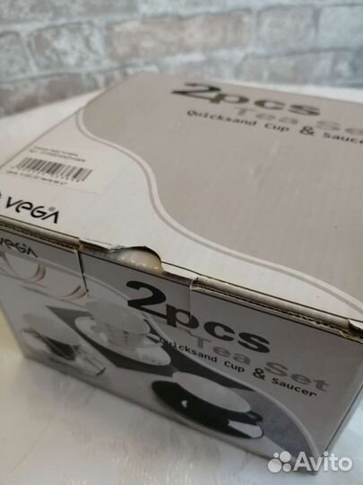 Чашка с блюдцем новая