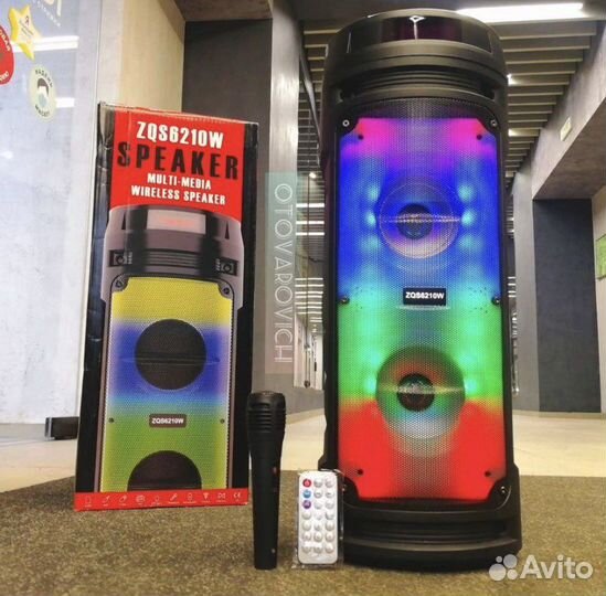 Колонка оригинал светомузыка (с микрофоном )