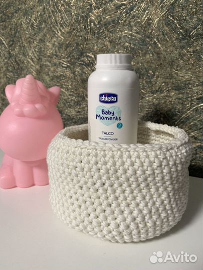 Органайзер (корзинка вязанная) на кровать