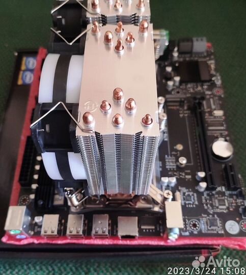 Материнская плата X79 2xCPU. Новая.Комплект