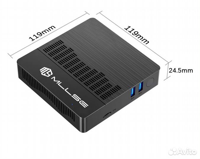 Мини-пк Mllse Mini-pc M2 Air Intel Lake