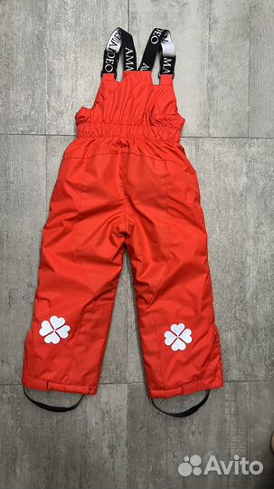 Полукомбинезон зимний красный 104