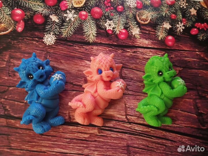 Мыло ручной работы дракончик