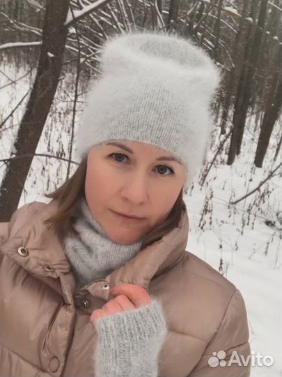 Шапочка из пуха норки