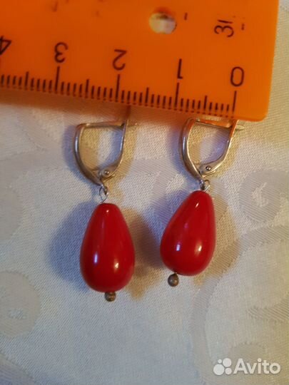 Серьги серебро 925