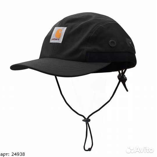 Кепка carhartt черная с веревками