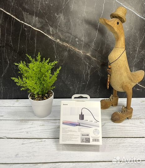 Зарядное устройство Baseus+кабель Type-C/Lightning