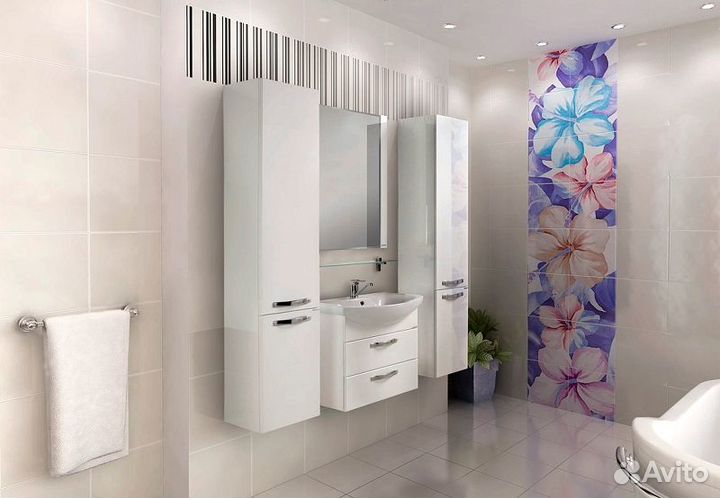 Зеркало aquaton (Акватон) 1a133702aa010 Белое