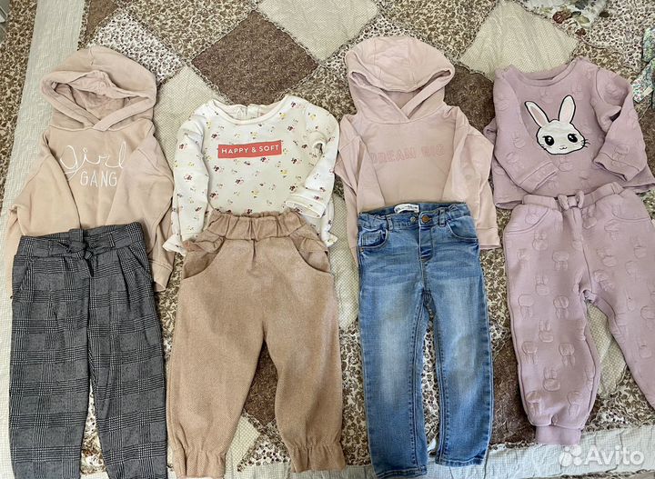 Одежда для девочки 92 zara hm mothercare