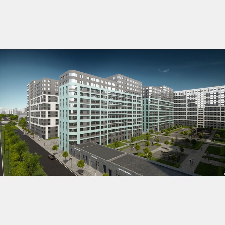 2-к. квартира, 74,2 м², 8/17 эт.