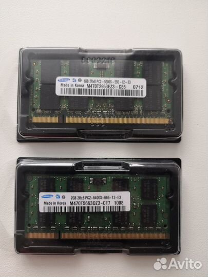 Память DDR2 sodimm для ноутбука