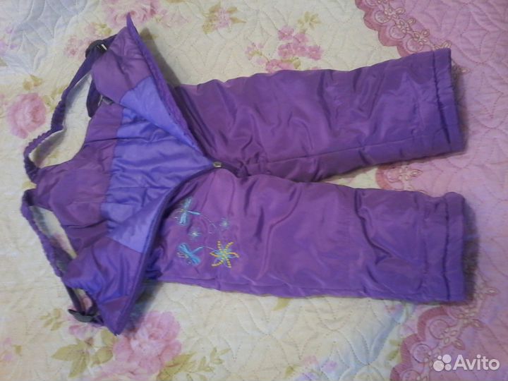 Дублёнка для девочки + утеплённые штаны