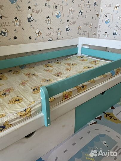 Детская кровать 160 на 80 с матрасом