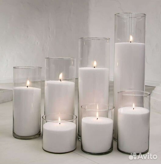 Насыпные свечи / декор на свадьбу /свадебный декор