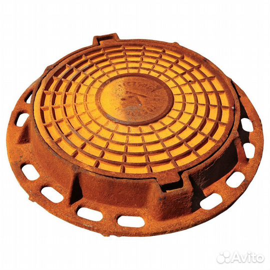 Чугунный люк на дорогу/заезд/площадку