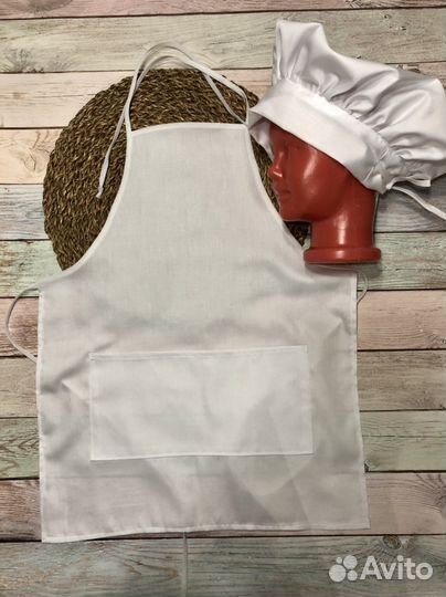 Фартук и колпак детский