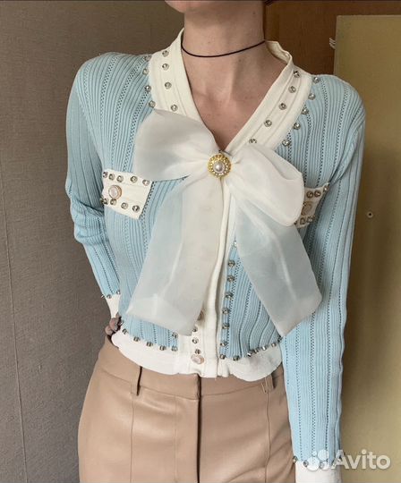 Кофта голубая