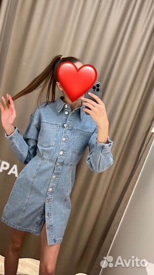 Джинсовое платье