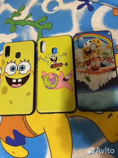 Чехол на samsung galaxy А 30. Губка боб