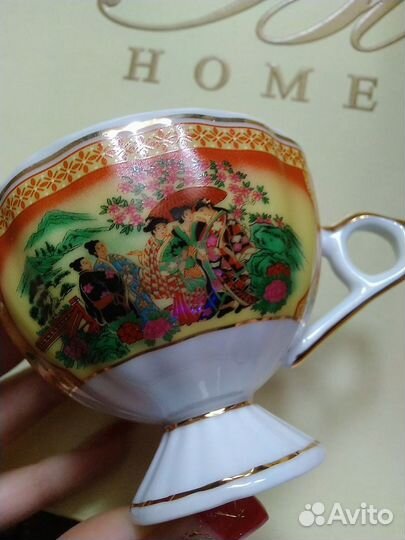 Набор чашек Yamasen Япония, 6 штук,с ложками