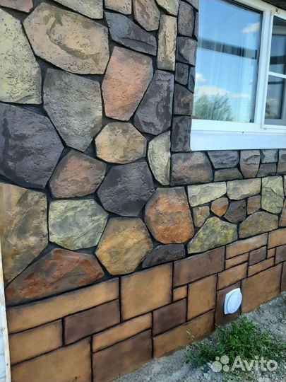 Фасадные работы из артбетона