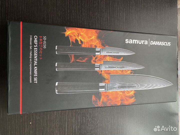 Набор из 3-х ножей Samura Damascus SD-0230
