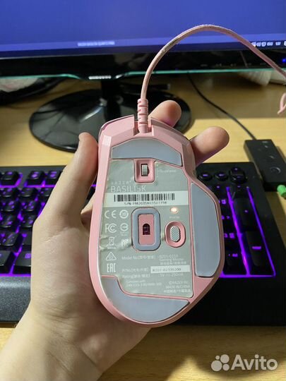 Игровая мышь razer basilisk quartz pink