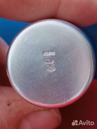 Стопка серебро 875 проба