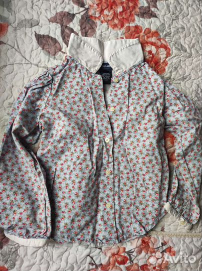 Ralph lauren рубашка на девочку 4 года