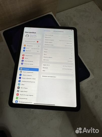 Apple iPad Air (2022) Wi-Fi 64 гб 100 80 циклов