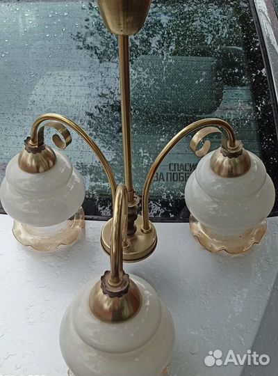 Люстра потолочная, подвесная б/у