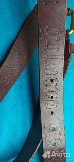 Ремень galliano кожаный