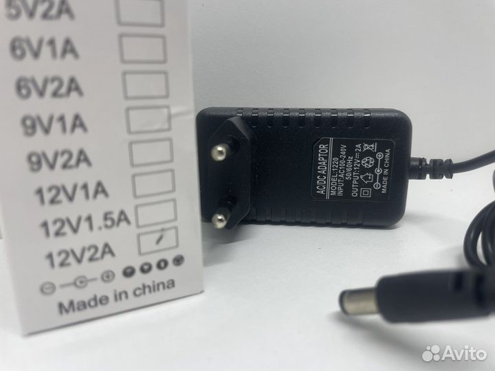 Блок питания 12v 2a штекер 5мм. LC-541 THS-1220