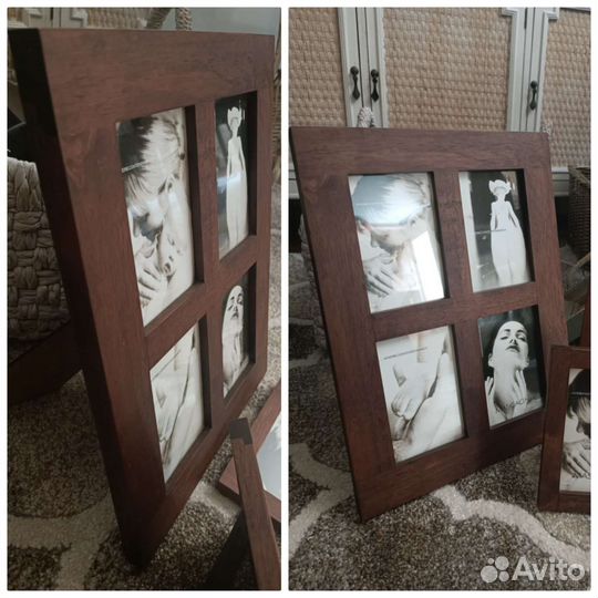 Корзина ротанг (Франция) фоторамки (Италия)