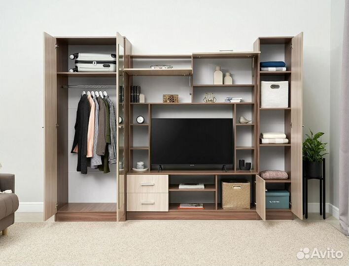 Гостиная Марта-11 ясень шимо светлый / ясень шимо