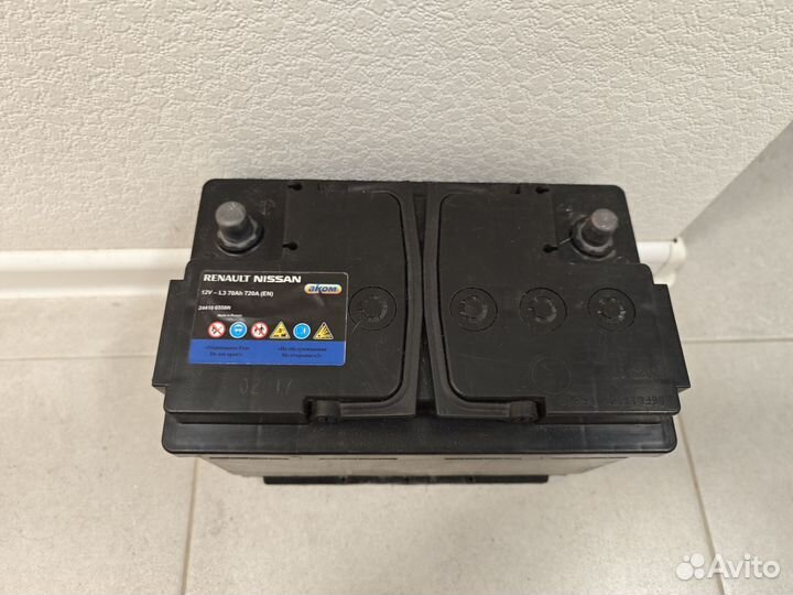 Аккумулятор Renault Nissan 70Ah