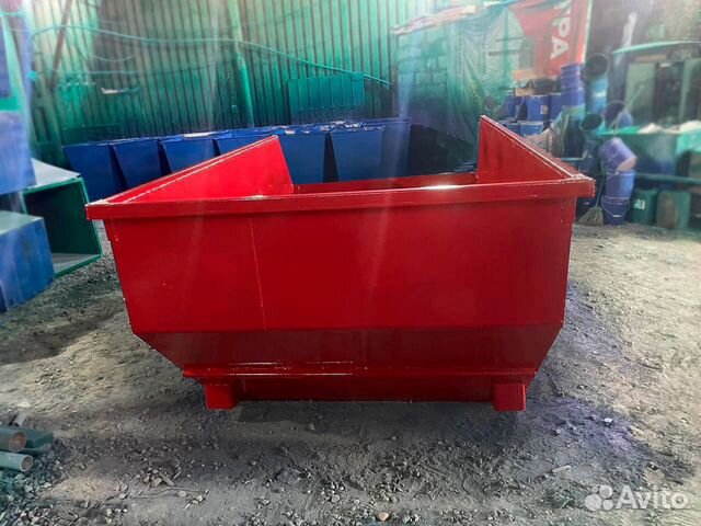 Бункер для мусора, контейнер 8 м3. Красный купить в Москве | Готовый ...