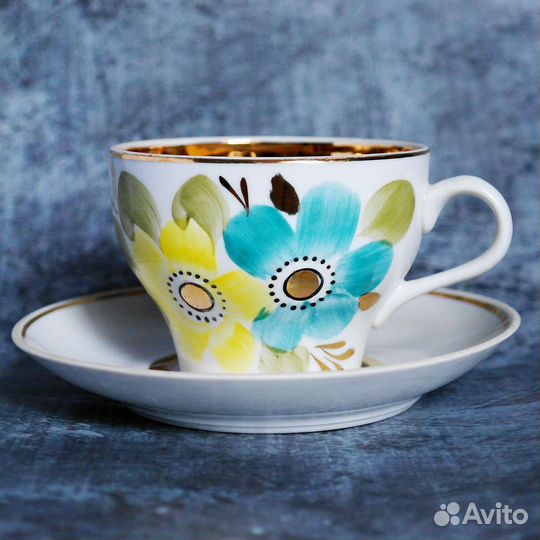 Чайная пара 64-го года (кружка и блюдце)