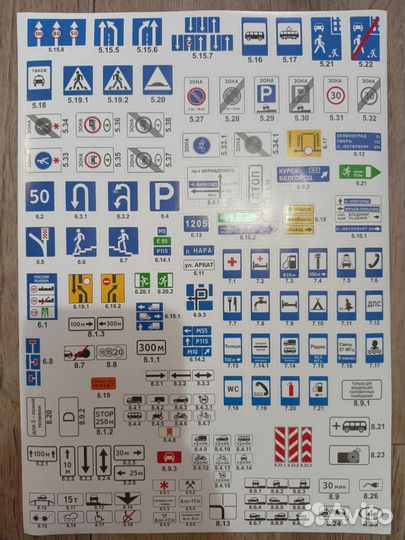 Наклейки знаки пдд