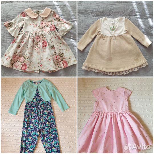 Платья и костюм для девочки на 2 года