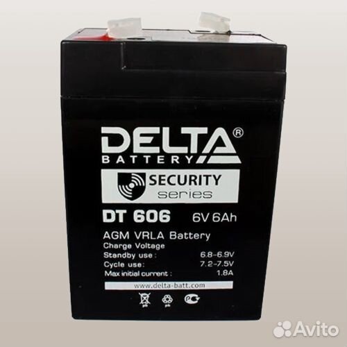 Аккумулятор ибп delta DT 606 6V 6Ah